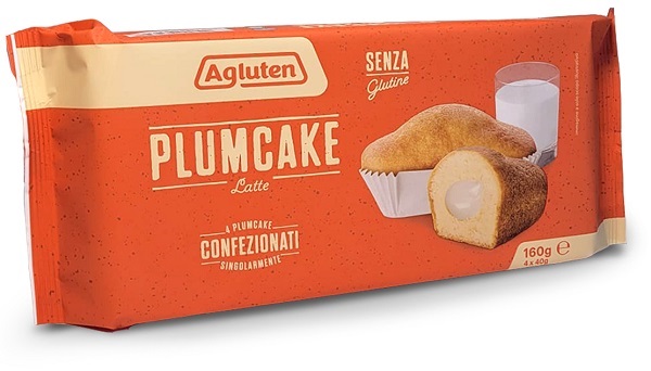 AGLUTEN PLUMCAKE LATTE 4 X 40 G - Oltrefarma