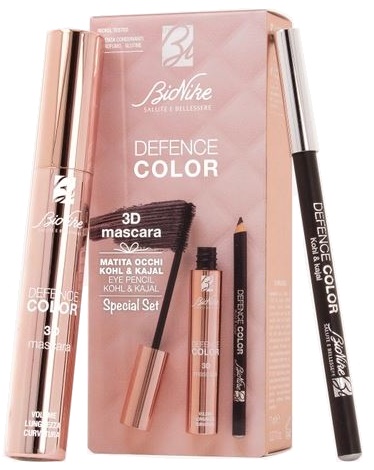 DEFENCE COLOR SPECIAL SET OCCHI MASCARA 3D + MATITA KHOL & KAJAL - Oltrefarma