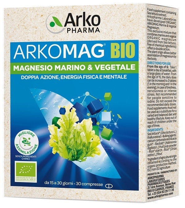 ARKOMAG BIO MAGNESIO MARINO & VEGETALE 30 COMPRESSE - Oltrefarma