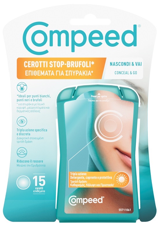 COMPEED CEROTTI STOP BRUFOLI NASCONDI & VAI 15 PEZZI - Antica Farmacia Ferrari