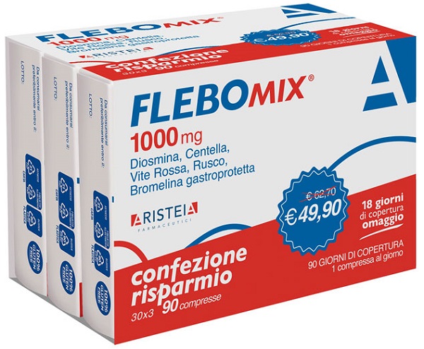 FLEBOMIX 1000 MG 90 COMPRESSE TRI-PACK - Antica Farmacia Ferrari