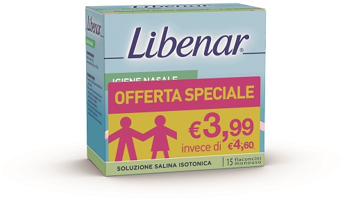 SOLUZIONE ISOTONICA LIBENAR 15 FLACONCINI DA 5 ML TAGLIO PREZZO - Oltrefarma