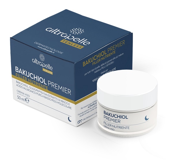 ALTRAPELLE TENLESS CREMA VISO NOTTE BAKUCHIOL PREMIER FILLER NUTRIENTE 50 ML - Oltrefarma