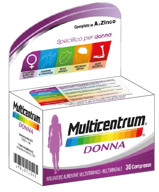 MULTICENTRUM DONNA 30 COMPRESSE - Antica Farmacia Ferrari