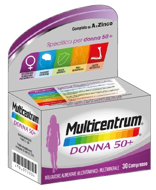 MULTICENTRUM DONNA 50+ 30 COMPRESSE - Oltrefarma