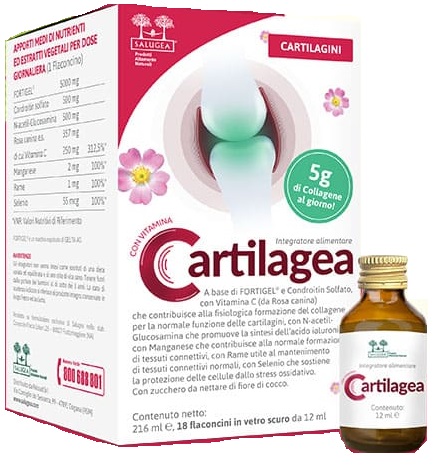 CARTILAGEA SALUGEA 18 FLACONCINI DA 12 ML - Antica Farmacia Ferrari