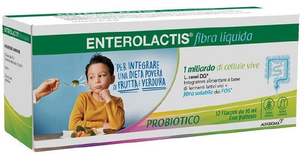 ENTEROLACTIS FIBRA LIQUIDA 12 FLACONCINI DA 10 ML - Oltrefarma