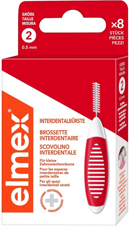 ELMEX INTERDENTAL BRUSH RED 0,5MM 8 PEZZI - Oltrefarma