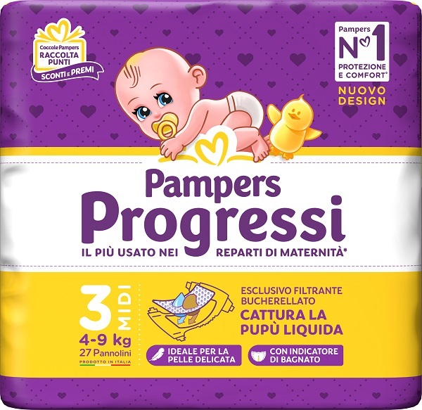 PAMPERS PROGRESSI MIDI 27 PEZZI - Antica Farmacia Ferrari