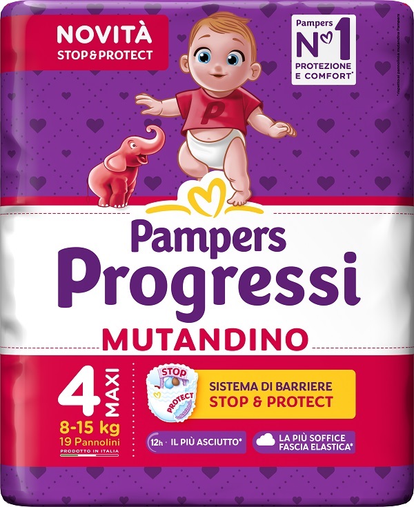 PAMPERS PROGRESSI MUTANDINA MAXI 19 PEZZI - Antica Farmacia Ferrari