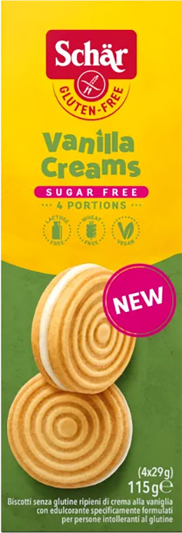 SCHAR SUGAR FREE VANILLA CREAMS 115 G - Oltrefarma
