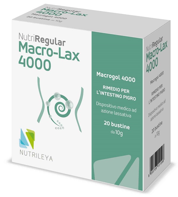 NUTRIREGULAR MACRO LAX 4000 20 BUSTINE DA 10 G - Oltrefarma