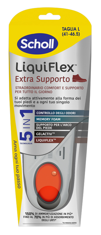 SCHOLL LIQUIFLEX EXTRA SUPPORT TAGLIA LARGE - Oltrefarma