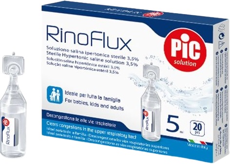 RINOFLUX SOLUZIONE IPERTONICA NASALE PIC 20 FIALE 5 ML - Oltrefarma