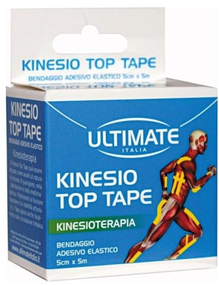 BENDAGGIO ADESIVO ELASTICO ULTIMATE ITALIA KINESIO TOP TAPE FUCSIA 5 CM X 5 M - Antica Farmacia Ferrari