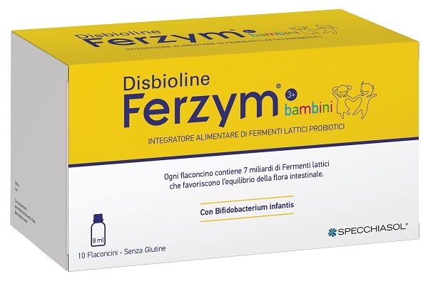 DISBIOLINE FERZYM BAMBINI 10 FLACONCINI DA 8 ML - Antica Farmacia Ferrari