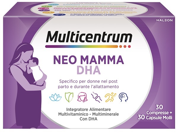 MULTICENTRUM NEO MAMMA DHA 30 COMPRESSE + 30 CAPSULE MOLLI - Oltrefarma