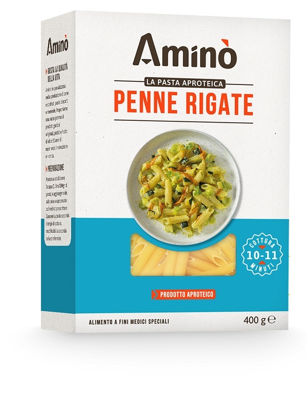 AMINO' LA PASTA APROTEICA PENNE RIGATE 400 G - Antica Farmacia Ferrari