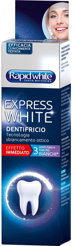 RAPID WHITE DENTIFRICIO EXPRESS WHITE 75ML - Oltrefarma