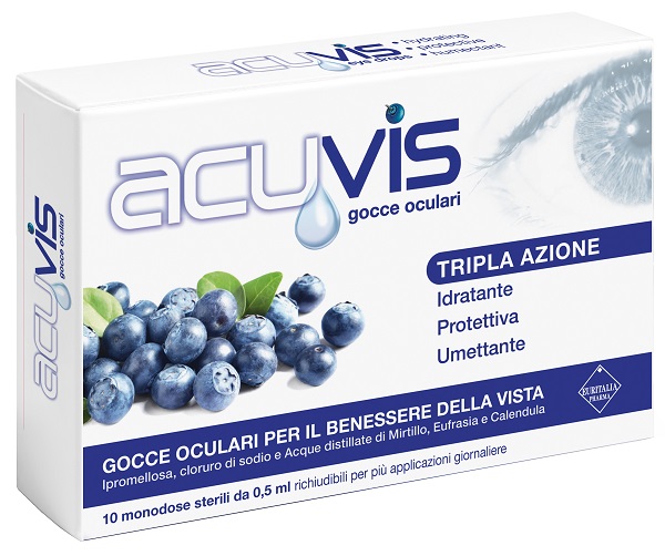 GOCCE OCULARI ACUVIS 10 FLACONCINI 0,5 ML - Antica Farmacia Ferrari