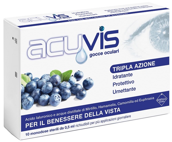 GOCCE OCULARI ACUVIS 10 FLACONCINI 0,5 ML - Antica Farmacia Ferrari