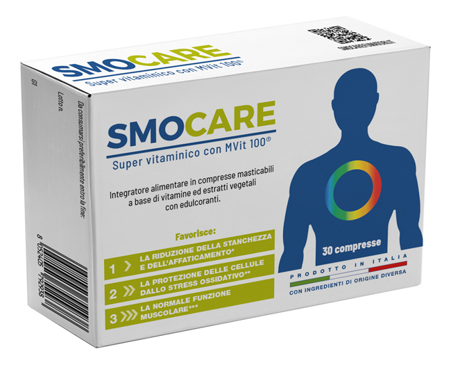SMOCARE SUPER VITAMINICO CON MVIT 100 30 COMPRESSE - Oltrefarma