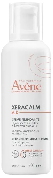 EAU THERMALE AVENE XERACALM AD CREMA LIPORESTITUTIVA 400 ML NUOVA FORMULAZIONE - Antica Farmacia Ferrari