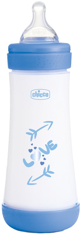 CHICCO BIBERON P5 300ML FAST SILICONE BOY - Antica Farmacia Ferrari