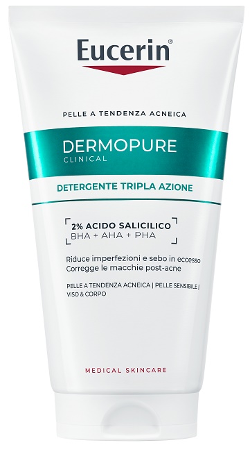 EUCERIN DERMOPURIFYER GEL DETERGENTE TRIPLA AZIONE 150 ML - Antica Farmacia Ferrari