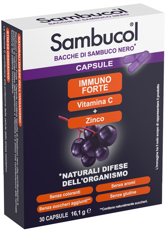 SAMBUCOL IMMUNOFORTE 30 CAPSULE - Oltrefarma