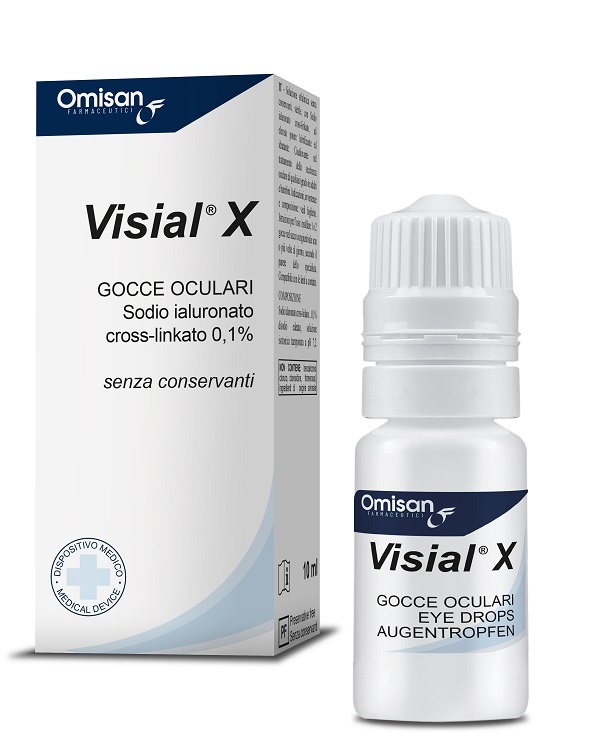 GOCCE OCULARI VISIAL X ACIDO IALURONICO CROSS-LINKATO 0,1% 10 ML - Antica Farmacia Ferrari
