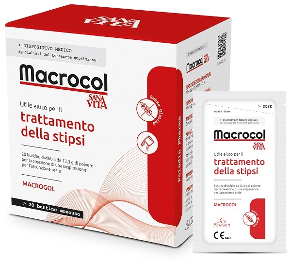 SANAVITA MACROCOL PLUS 20 BUSTINE DA 13,81 G - Oltrefarma