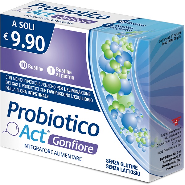 PROBIOTICO ACT GONFIORE 10 BUSTINE - Antica Farmacia Ferrari