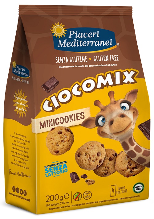 PIACERI MEDITERRANEI CIOCOMIX MINI COOKIES 4 MONOPORZIONI DA 50 G - Antica Farmacia Ferrari