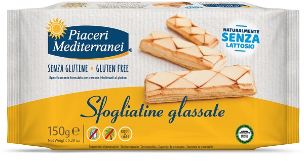 PIACERI MEDITERRANEI SFOGLIATINE GLASSATE 150 G - Oltrefarma
