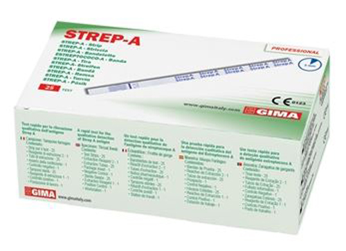 TEST RAPIDO STREP A AUTODIAGNOSTICO RILEVAZIONE STREPTOCOCCO GRUPPO A IN TAMPONE FARINGEO 25 PEZZI - Antica Farmacia Ferrari