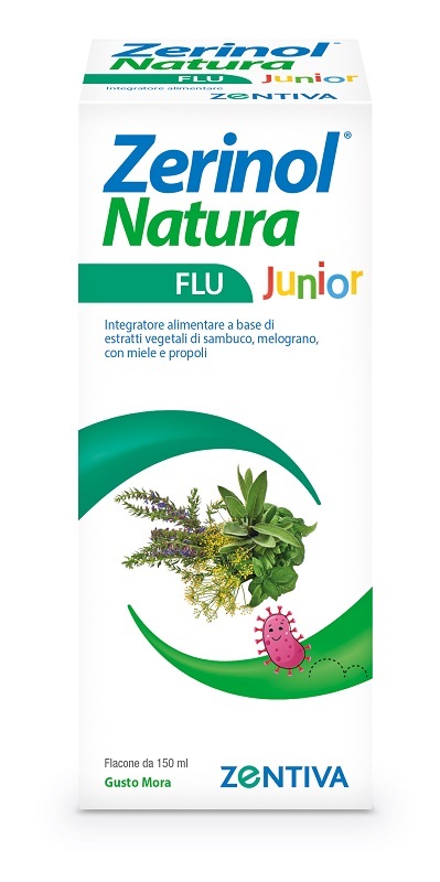 ZERINOL NATURA FLU JUNIOR SCIROPPO 150 ML - Oltrefarma
