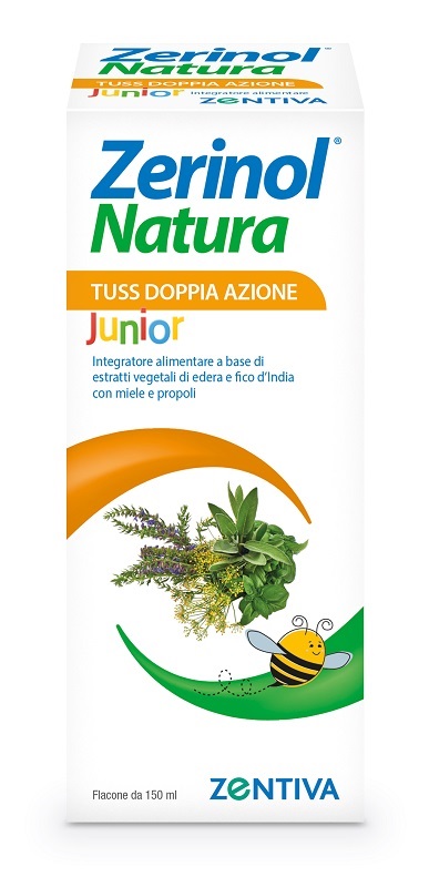 ZERINOL NATURA TUSS DOPPIA AZIONE JUNIOR SCIROPPO 150 ML - Oltrefarma