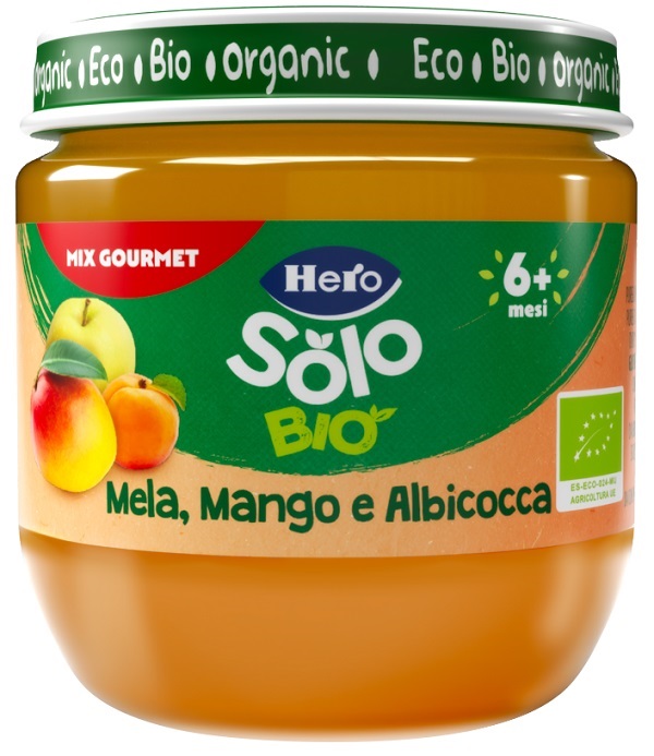HERO SOLO OMOGENEIZZATO MELA MANGO 120 G - Oltrefarma