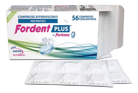 FORDENT PLUS 56 COMPRESSE CONCENTRATE PER DENTIERE E APPARECCHI ORTODONTICI - Oltrefarma