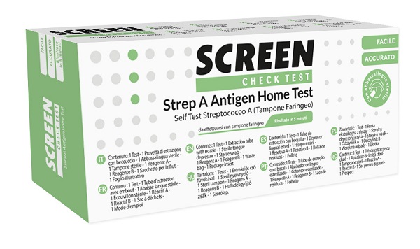 STREP A ANTIGEN HOME TEST DETERMINAZIONE QUALITATIVA ANTIGENI STREPTOCOCCO A DA TAMPONE FARINGEO 1 PEZZO - Antica Farmacia Ferrari