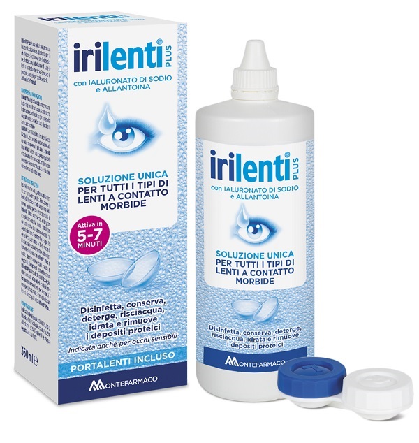 SOLUZIONE UNICA PER LENTI A CONTATTO IRILENTI 360 ML + PORTALENTI - Antica Farmacia Ferrari