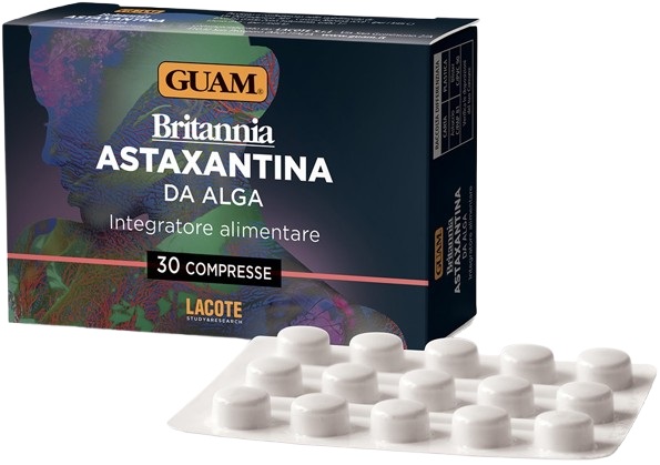 GUAM BRITANNIA ASTAXANTINA 30 COMPRESSE DA 550 MG - Oltrefarma