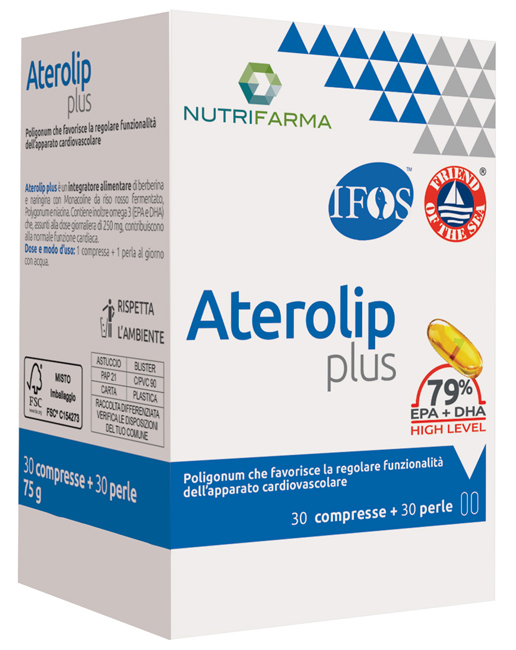 ATEROLIP PLUS 79% 30 COMPRESSE + 30 PERLE - Oltrefarma