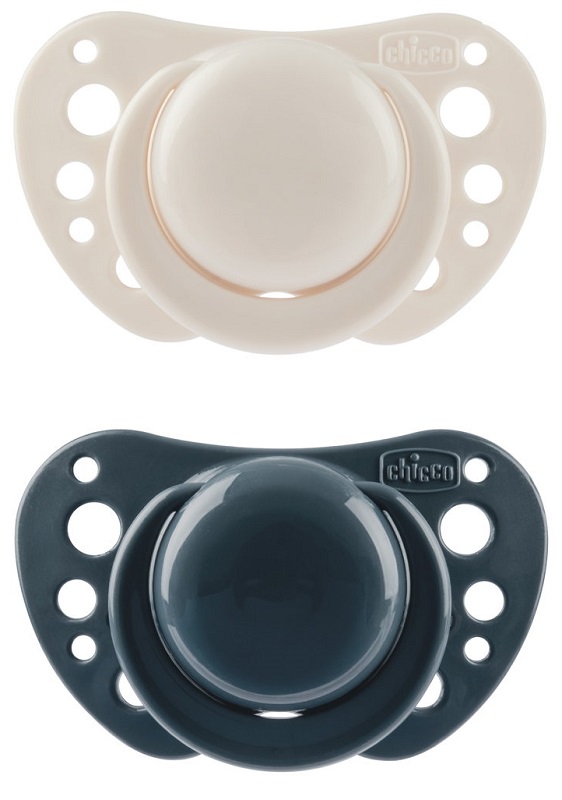 CHICCO SUCCHIETTI AIR BLU SILICONE 6-16 MESI 2 PEZZI - Oltrefarma