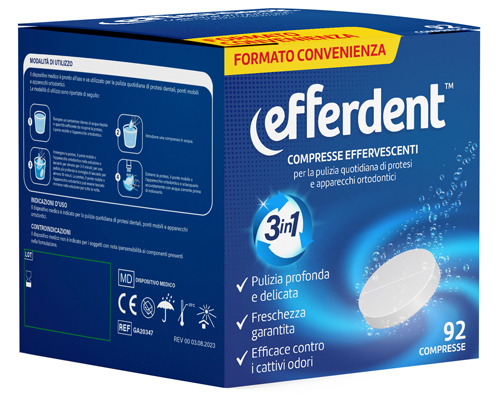 EFFERDENT 92 COMPRESSE EFFERVESCENTI - Oltrefarma