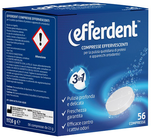 EFFERDENT 56 COMPRESSE EFFERVESCENTI - Antica Farmacia Ferrari