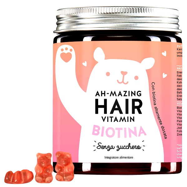 BEARS WITH BENEFITS AH-MAZING HAIR VITAMINS MIT BIOTIN SUGARFREE 45 CARAMELLE GOMMOSE - Oltrefarma