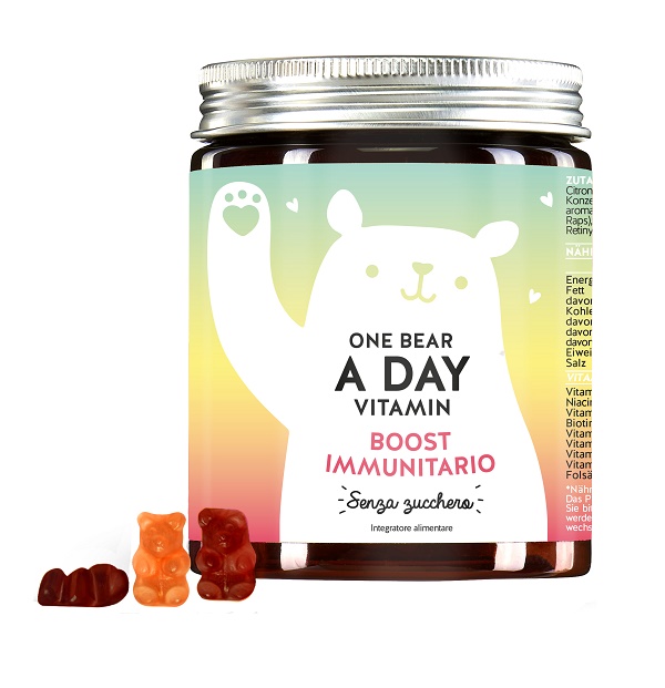 ONE BEAR A DAY VITAMIN IMMUN BOOST MIT VITAMIN C & D 45 CARAMELLE GOMMOSE - Antica Farmacia Ferrari