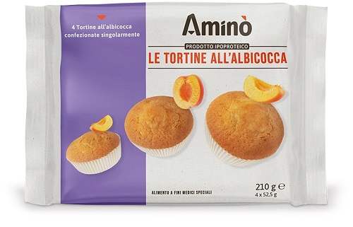 AMINO' LE TORTINE ALBICOCCA 4 PEZZI DA 52,5 G - Antica Farmacia Ferrari
